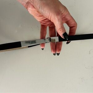 Halogen Tan Belt with Black Trim